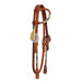 COUNTRY LEGEND ONE EAR DOUBLE PLY HEADSTALL WITH BRAIDED RAWHIDE AND THROAT STRAP - TackN'Bark