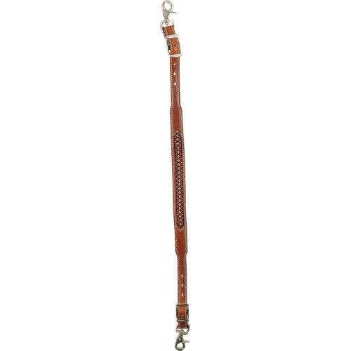 COUNTRY LEGEND RAWHIDE & RED BEADS WITHER STRAP - TackN'Bark