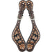 COUNTRY LEGEND TAN BEADED INLAY LADIES SPUR STRAPS - TackN'Bark