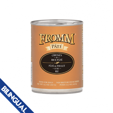 FROMM CHICKEN & RICE PATE WET DOG FOOD - TackN'Bark