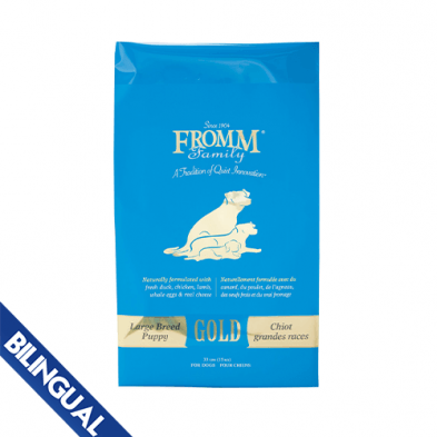 FROMM GOLD LARGE BREED PUPPY DRY DOG FOOD - TackN'Bark