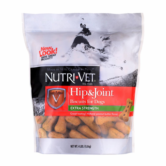 NUTRI-VET® HIP & JOINT EXTRA STRENGTH PEANUT BUTTER BISCUITS FOR DOGS