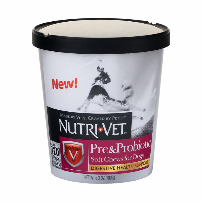 NUTRI-VET® PRE & PROBIOTICS SOFT CHEW (120 CT) FOR DOGS