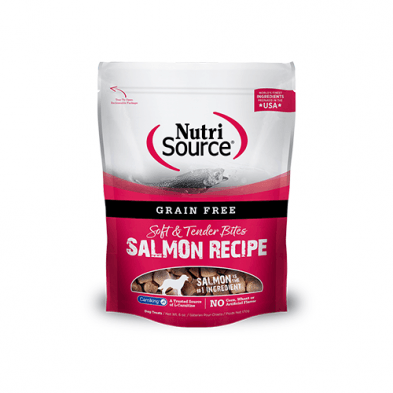 NUTRISOURCE® SOFT & TENDER BITES GRAIN FREE SALMON RECIPE - TackN'Bark
