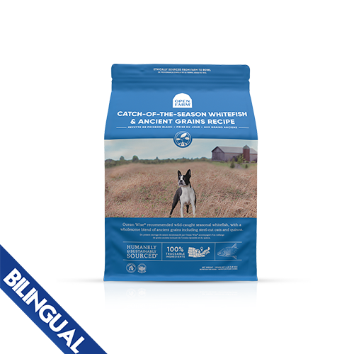 OPEN FARM CATCH-OF-THE-SEASON WHITEFISH & ANCIENT GRAINS DRY DOG FOOD