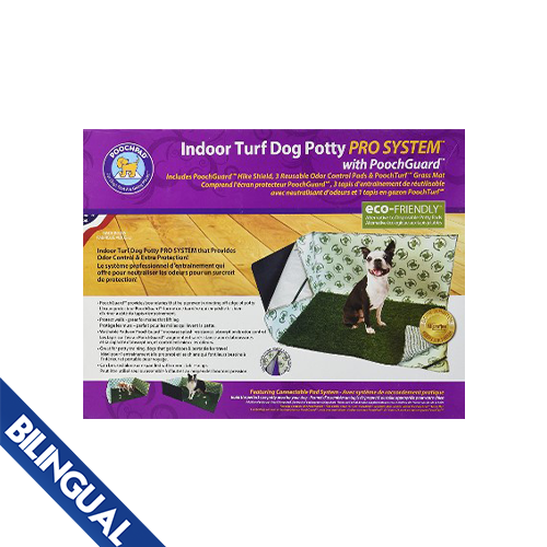 POOCH PAD™ INDOOR DOG POTTY PRO™ WITH HIKE SHIELD