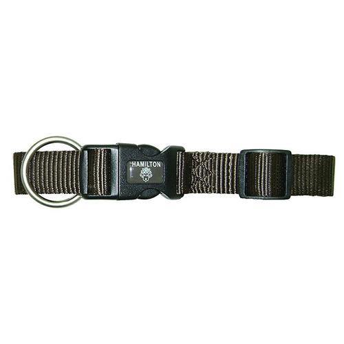 Black Brushed Leather Pet Collar