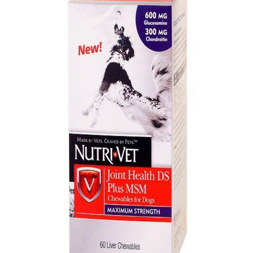 NUTRIVET HIP AND JOINT HEALTH MSM CHEWABLE TABLETS - TackN'Bark