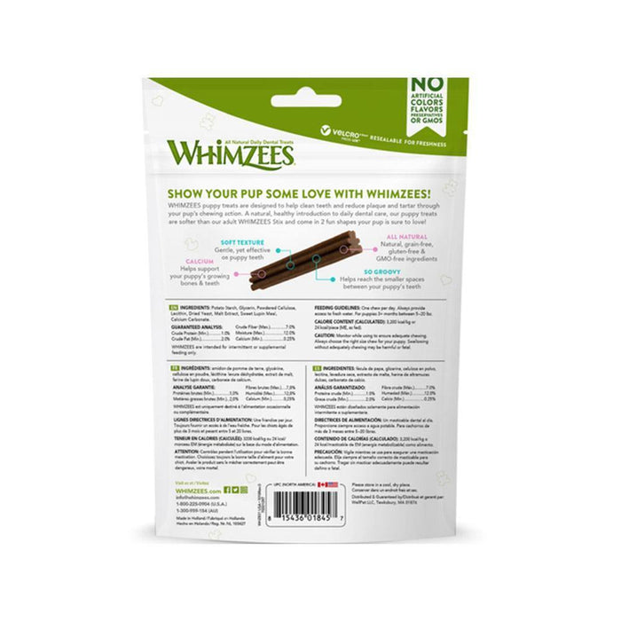WHIMZEES PUPPY MEDIUM AND LARGE BREED DOG TREAT 